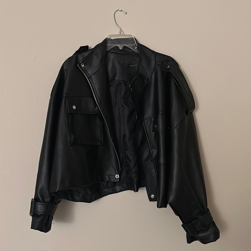 Storets | Oversized Leather Jacket S/M